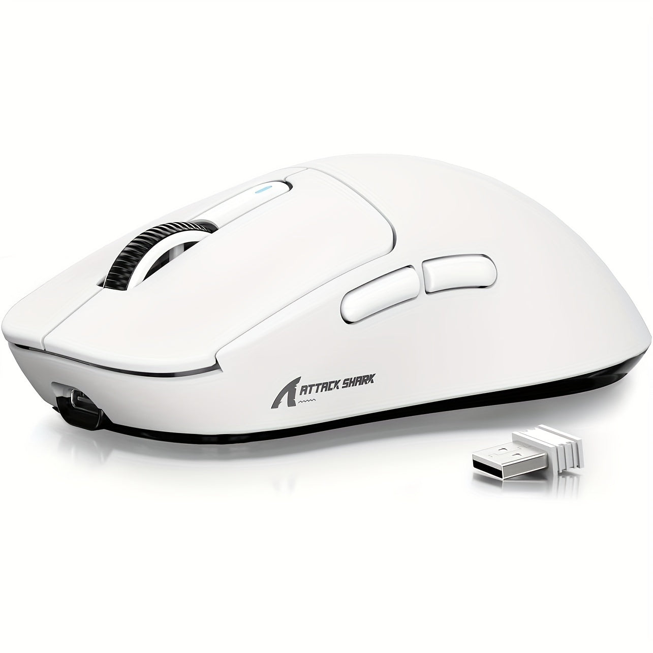 ATTACK SHARK X3 49g SUPERLIGHT Mouse with PixArt PAW3395 Gaming Sensor, BT/2.4G Wireless/Wired, up to 26000, 200 Hrs Battery, Office Mice for Win11/Xbox/PS/Mac (White)