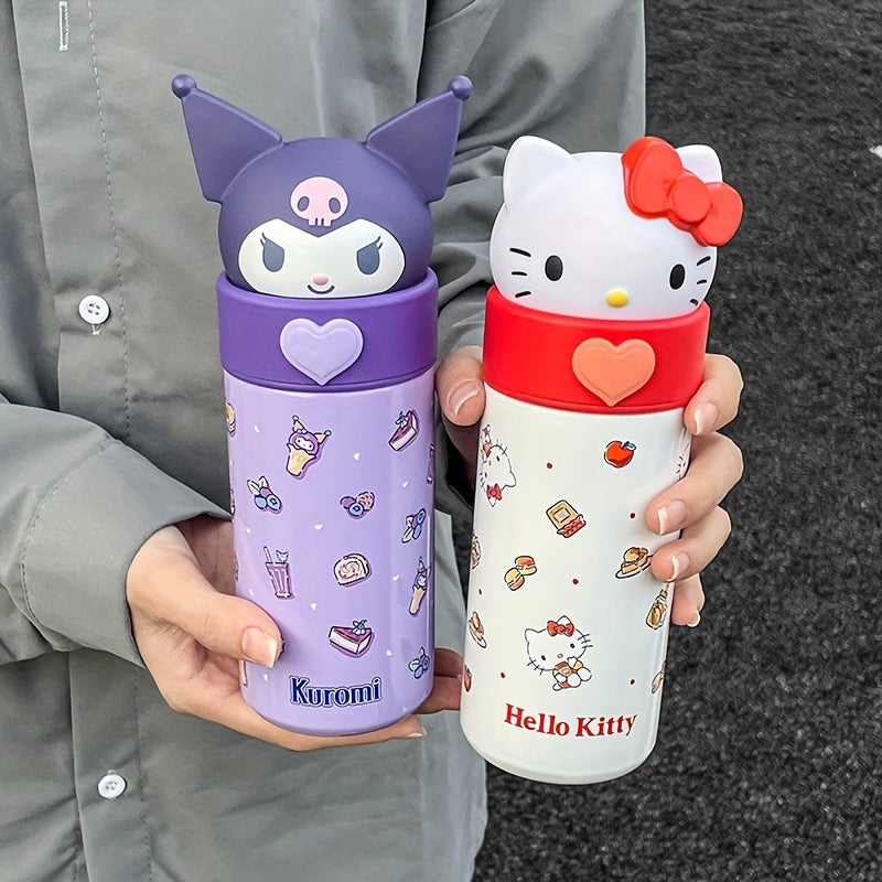 350ML Kuromi Insulation Cup - Cute Sanrio Water Cup, Portable Straight Drinking Cup, Perfect Easter Gift