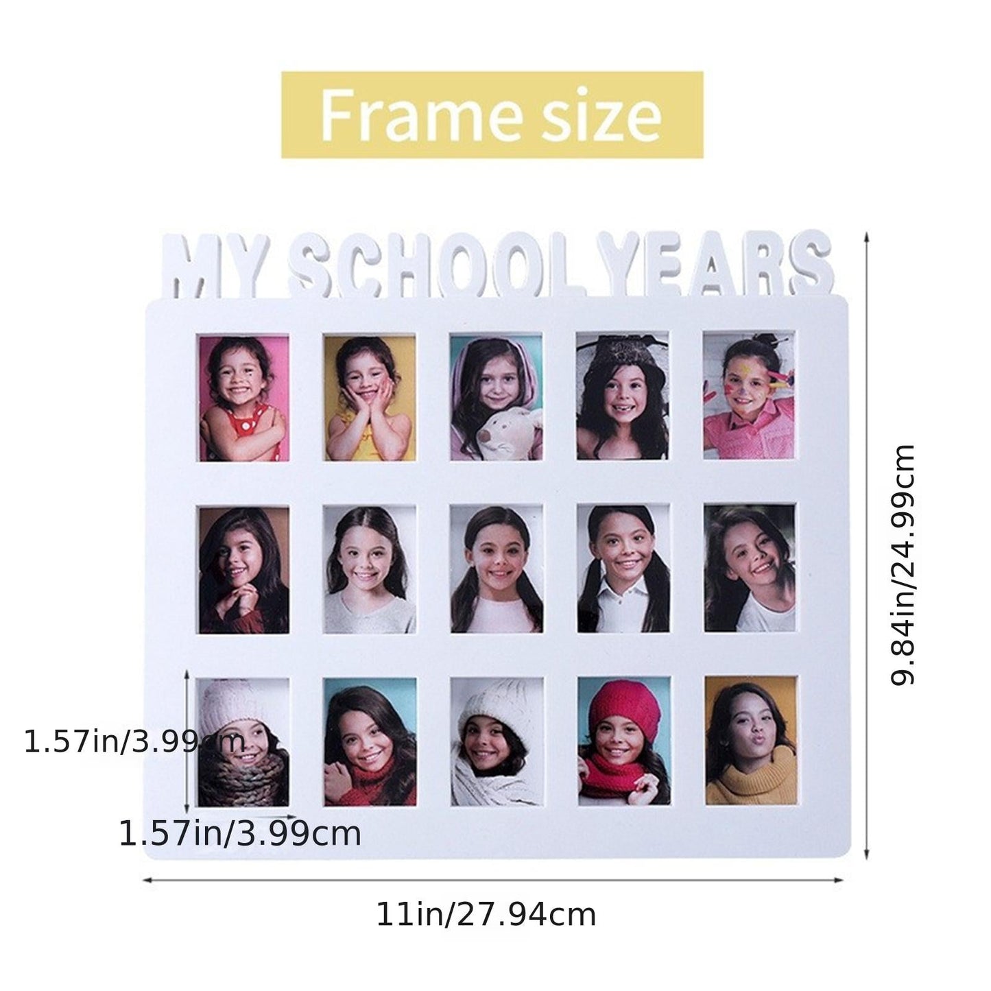 Capture My School Years in this Growth Document Photo Frame for Kids, Perfect for Halloween, Thanksgiving, and Christmas Gifts