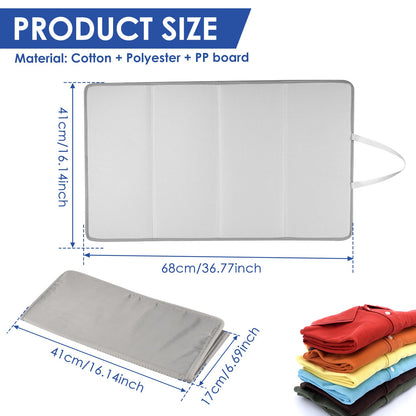 The GUIJZSLTRG Portable Folding Ironing Mat is designed for convenience and efficiency. This mat is heat resistant up to 392°F, waterproof, and anti-scratch, making it perfect for all your ironing needs. It also features an over-the-door hanging option