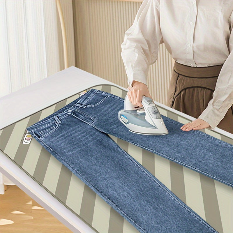 Make ironing clothes a breeze with this Portable Ironing Mat. Designed to be heat-resistant and moisture-proof, this foldable ironing board is your perfect assistant. The household small bed ironing cloth features a non-slip bottom for stable ironing and