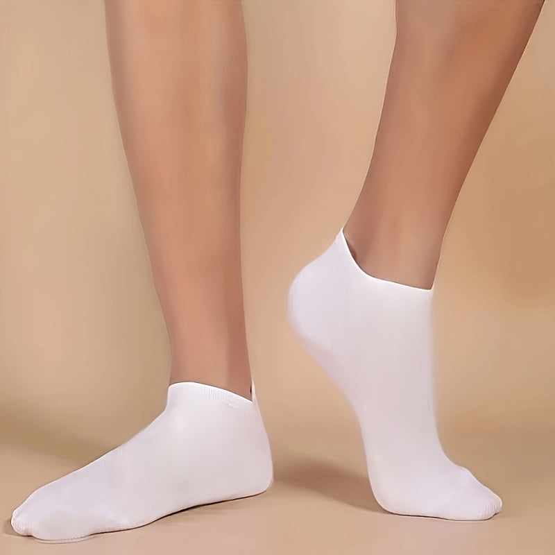 20, 30, or 50 pairs of unisex low cut socks with anti-odor and sweat absorption properties, suitable for all seasons.