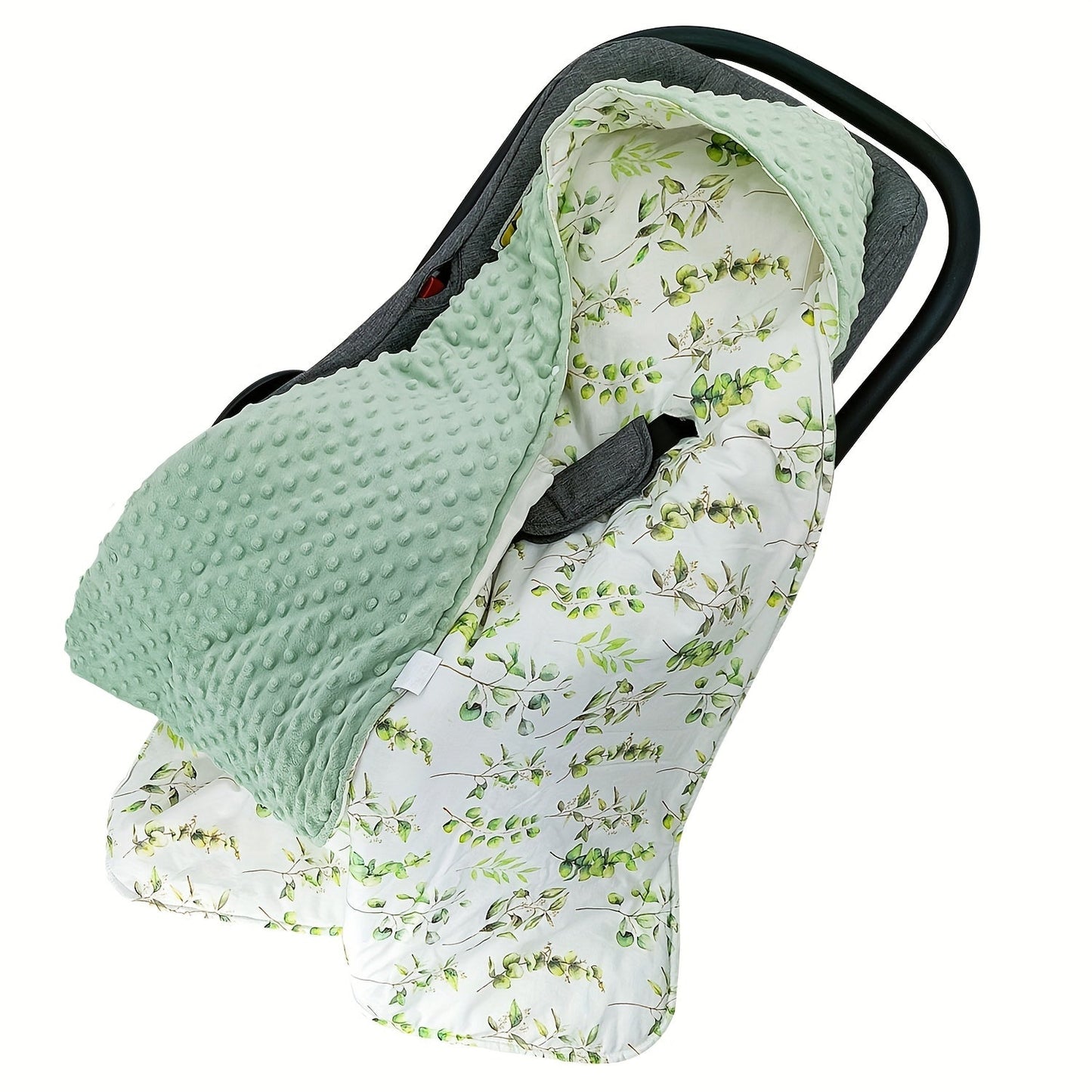 Stay cozy with the MIIYOUNG Reversible Youngsters Swaddle Blanket! This soft and thick travel duvet features a fun animal print and magic tape closure for convenience. Machine washable and perfect for car seats or home use, this blanket is the ideal