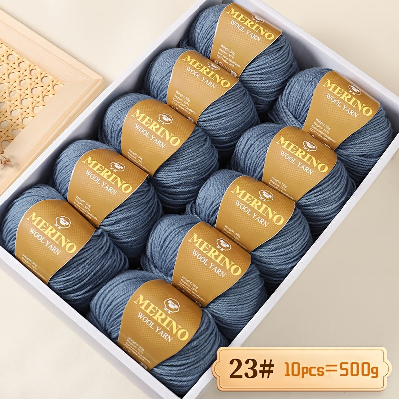 500g of high-quality wool yarn and 212g of medium fine camel hair yarn suitable for autumn and winter hand-knitted sweaters, scarves, hats, and warm clothes. Includes 1 large pack of wool