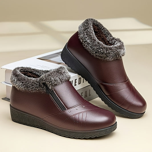 Winter ankle boots for women, ideal gift for mom in cold weather.