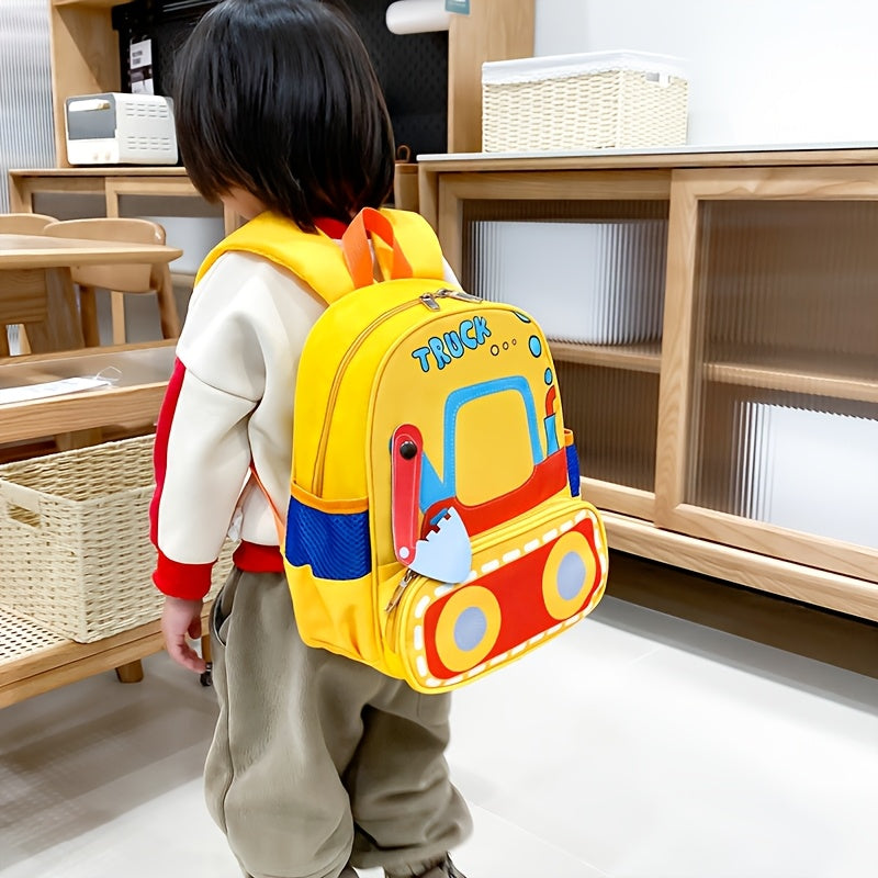 Children's adorable cartoon backpack - Lightweight, waterproof, and stain-resistant with adjustable straps for preschool and kindergarten. ideal for boys and girls aged 6.