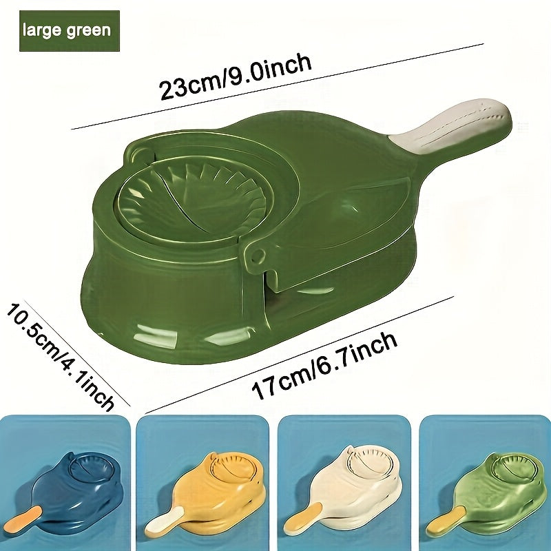 Durable PP material 2-in-1 manual dumpling maker for easy homemade dumplings and tortillas