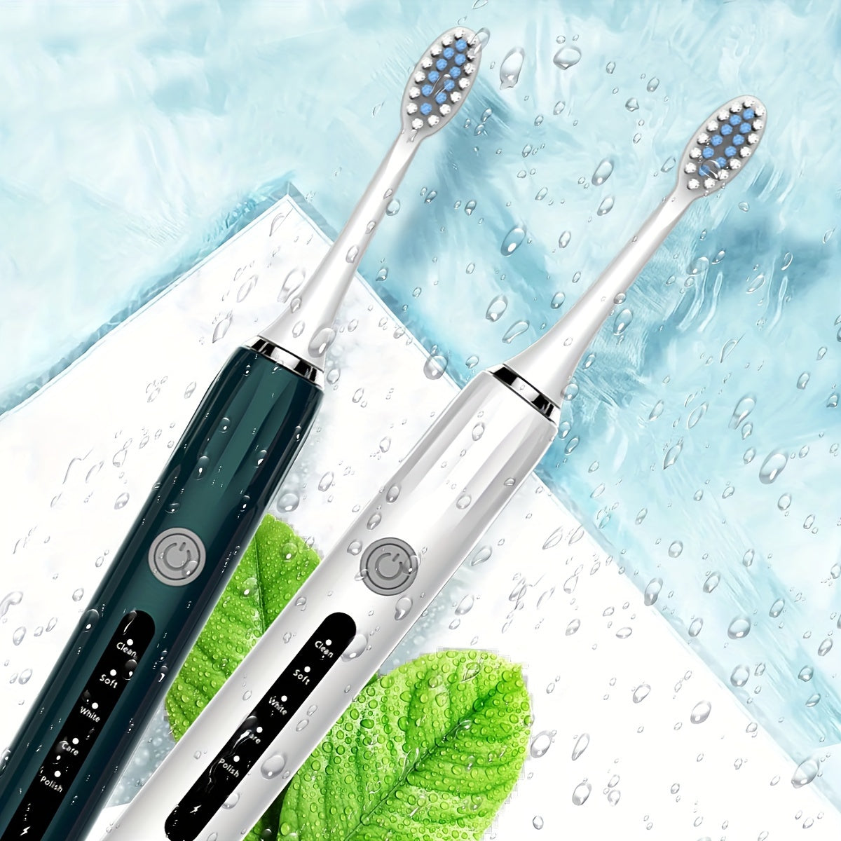 High-quality adult electric toothbrush with USB charging, 8 brush heads. Choose from 5 colors. Fully automatic, suitable for sensitive gums and teeth.