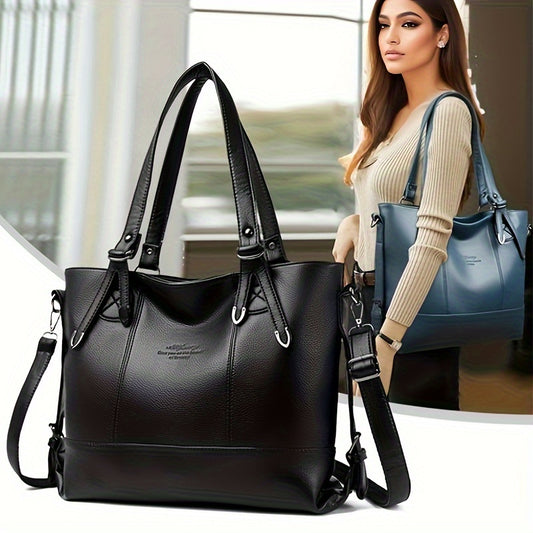 Stylish handbag for carrying books and documents, versatile crossbody bag for daily use.