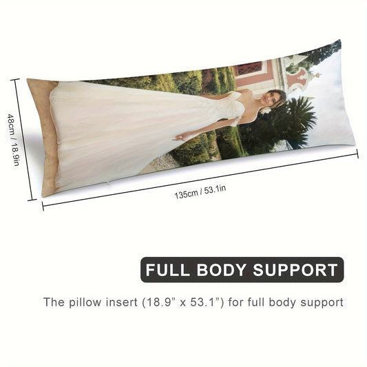 Customize Your Plush Body Pillowcase - Double-Sided Photo Design, Cozy Cover for Loved Ones, 20x54 Inches