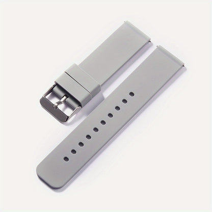 This silicone strap watch band comes in various sizes and is suitable for both women and men. The polished buckle and waterproof design make it perfect for sports activities. This strap makes an excellent gift option.