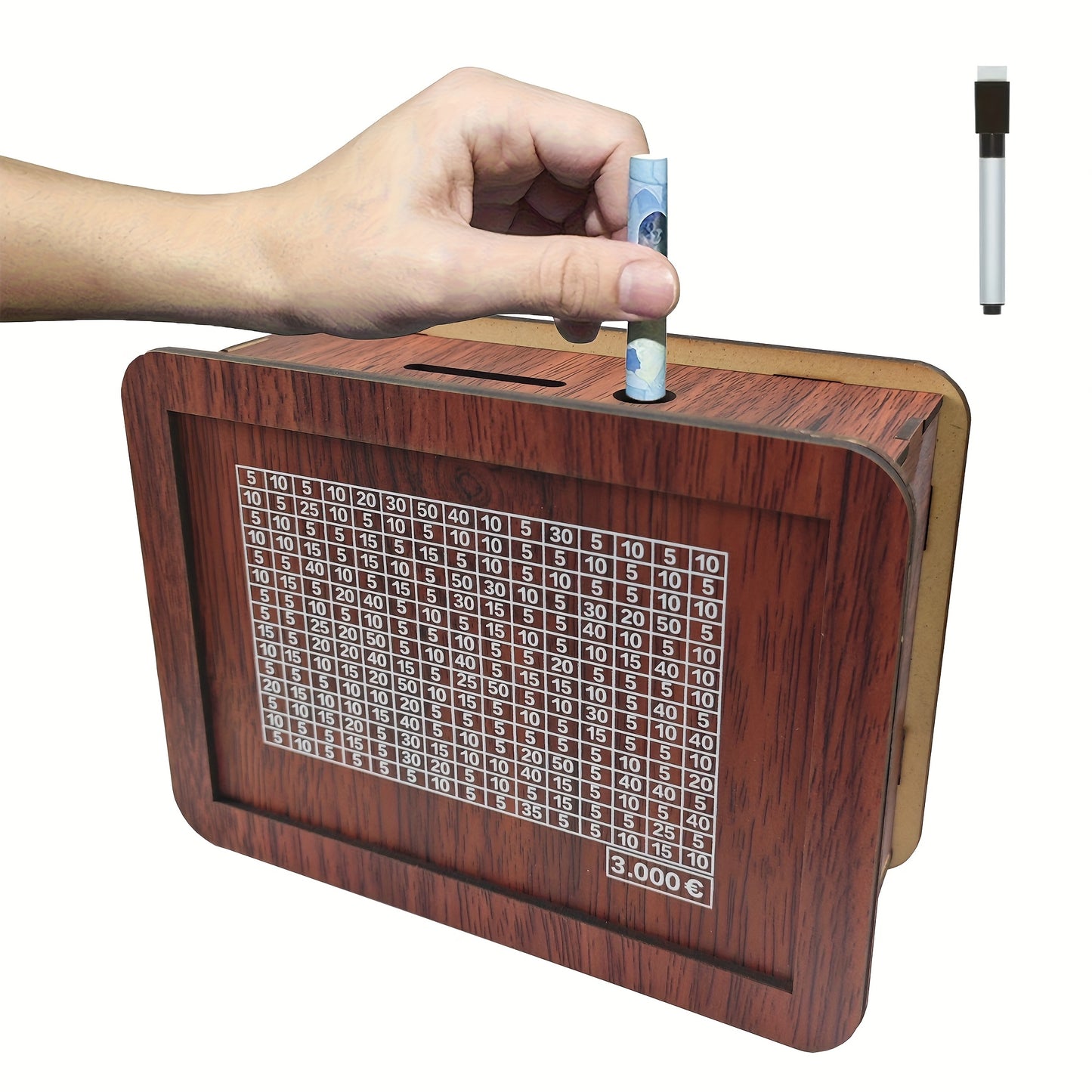 Money Penny Wooden Craft Bank for Savings Education