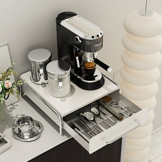 Storage cabinet for one-piece capsule coffee machine