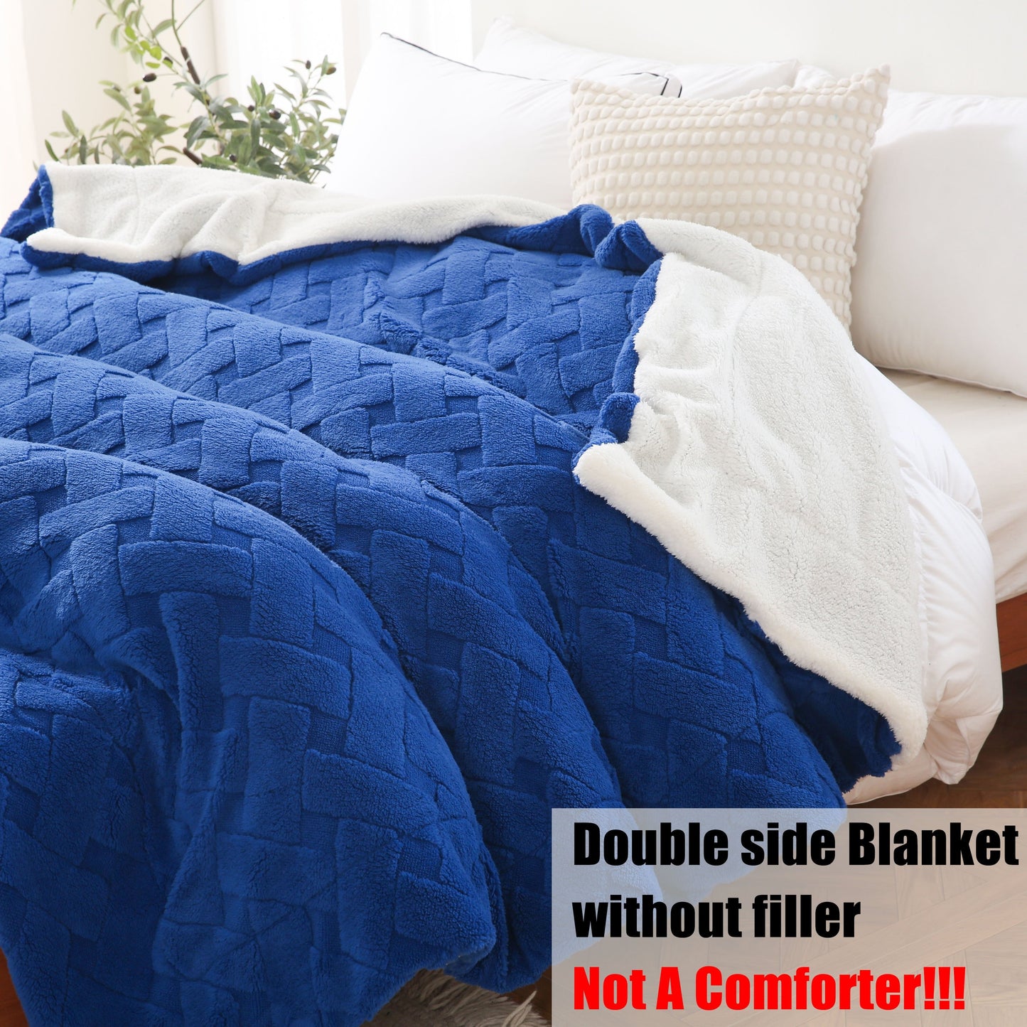 Stay warm and cozy this holiday season with our 1pc Christmas Blanket! The Sherpa Argyle Blanket is ultra-warm, soft and stylish, with a double-layer design perfect for all seasons. Ideal for the bedroom, sofa, office, or couch bed, this blanket features