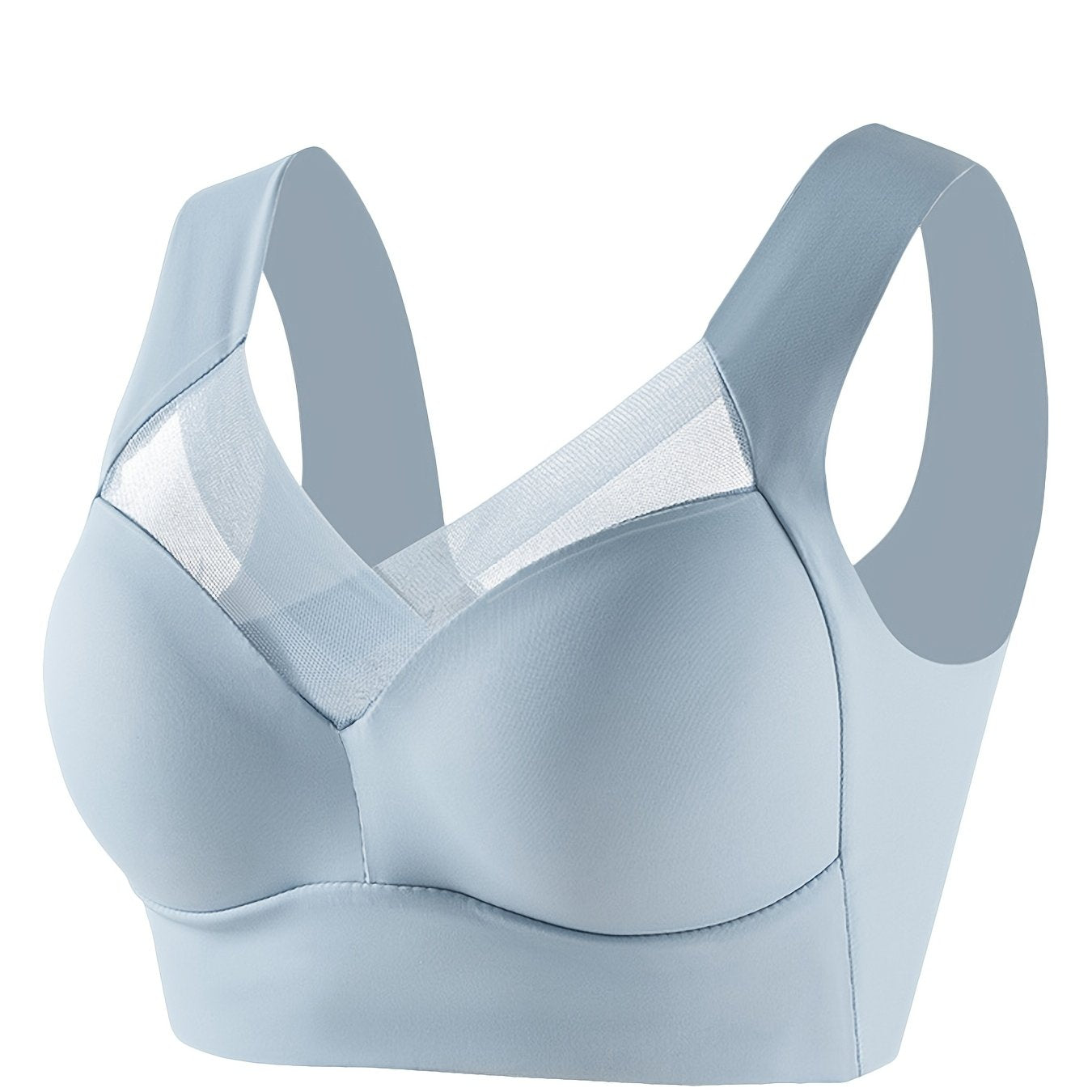 Esselegance 1pc Sports Bra with side breast control, push up, and high elasticity, no steel ring.