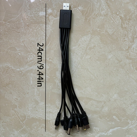 Multi-functional data cable allows for convenient charging of multiple devices with one connector.