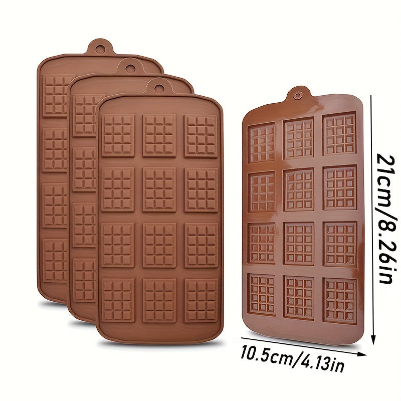 Silicone Chocolate Mould with 12 Grids for Pastry, Candy, and Cookies - Essential Baking Accessory for the Kitchen