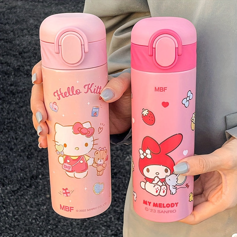 Sanrio Water Cup - The Cute and Portable Insulation Cup with a Straw, 420ML