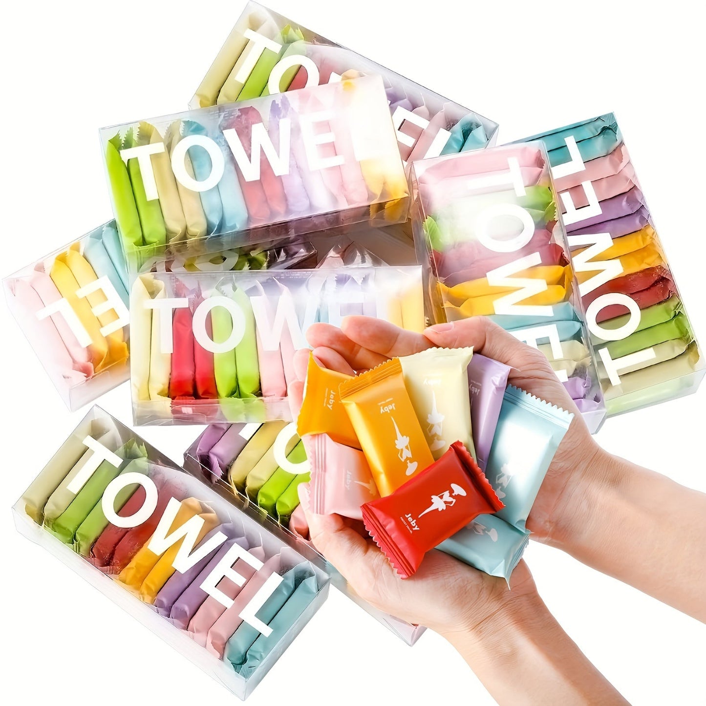 Experience the convenience of Multi-Pack Magic Compressed Towels - versatile, extra thick disposable microfiber towels that are perfect for travel, camping, hiking, beauty salon visits, and more. These large coin-shaped portable facial wipes are also