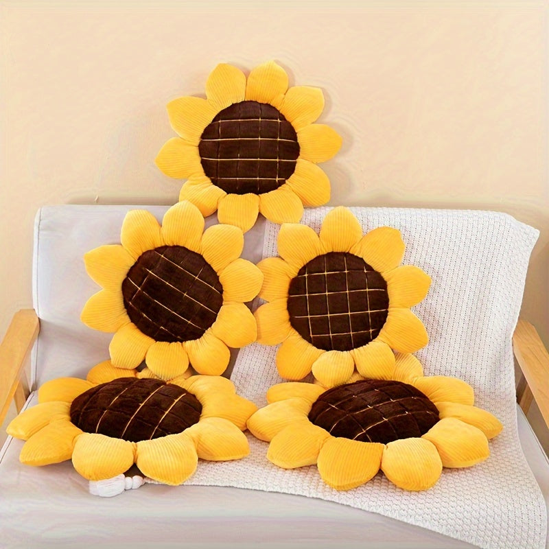 Adorable Sunflower Pillow, Ideal for Decorating Your Home or Gifting This Christmas