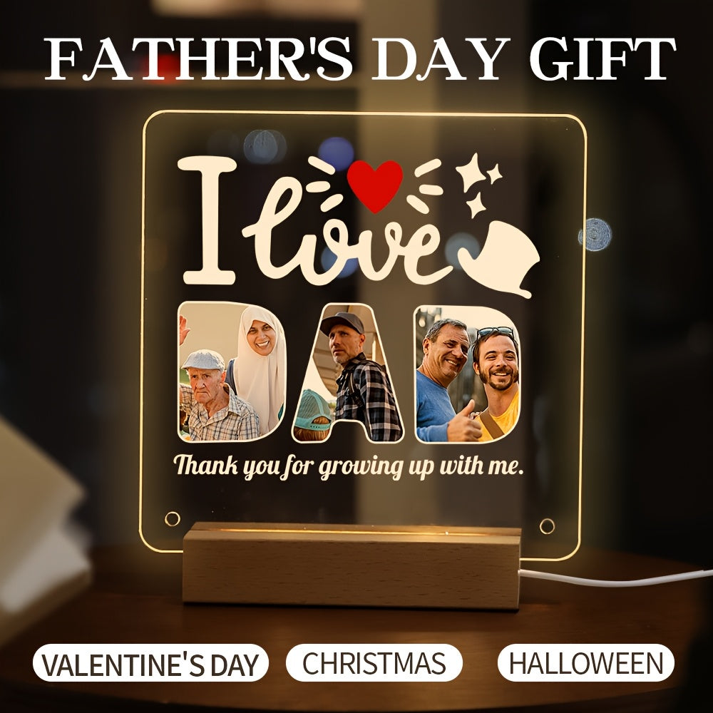 Beautiful Presentation, Bespoke Photo Decoration - Customized Acrylic Frame for Pets, Family & loved ones | Perfect for Christmas, Mother's Day, Father's Day & Valentine's Day Gifts