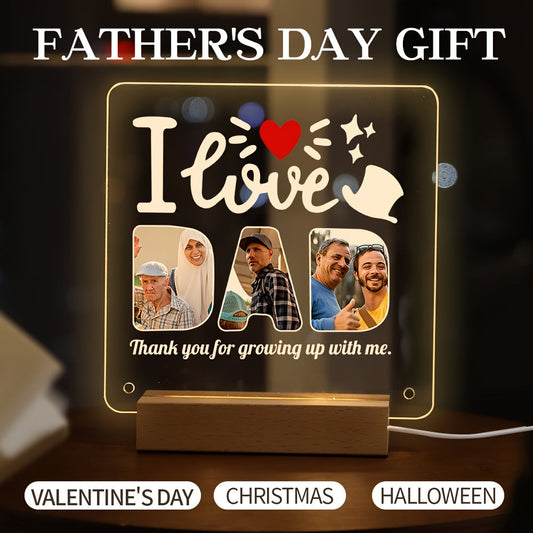 Beautiful Presentation, Bespoke Photo Decoration - Customized Acrylic Frame for Pets, Family & loved ones | Perfect for Christmas, Mother's Day, Father's Day & Valentine's Day Gifts