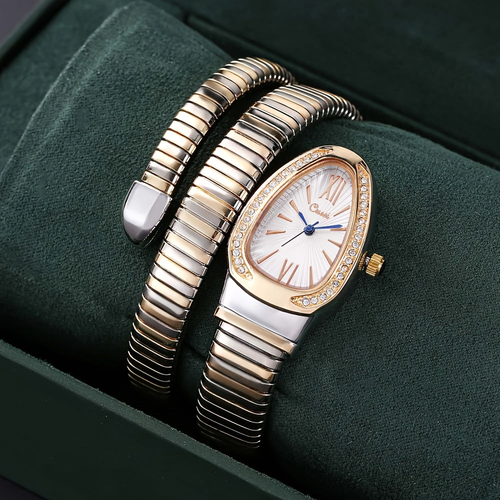 Stylish and creative ladies' bracelet watch with charm.