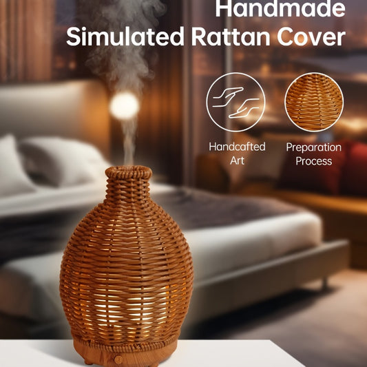 Improve sleep and relaxation with our Festive Wicker Humidifier. Enjoy moisture and aromatherapy wherever you go. Suitable for bedroom, office, travel, and makes a great gift.