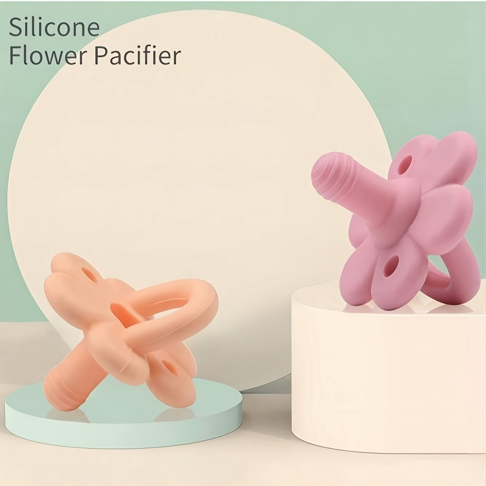 Pair of Silicone Children's Comforting Toys from COZYPANDA - Foldable and Gentle, Featuring Air Holes for Simple Cleaning, Ideal for Teething