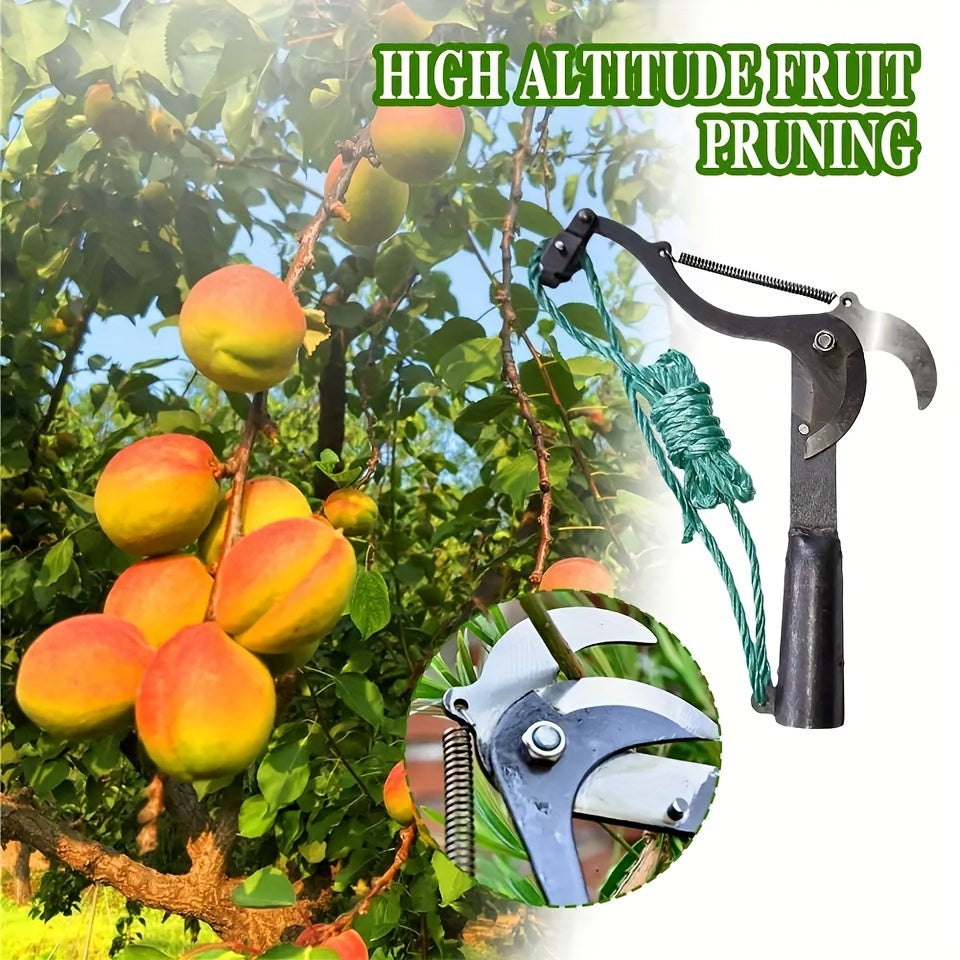 1 High Aerial Extension Pruner with Cord for trimming branches and picking fruit in the garden.