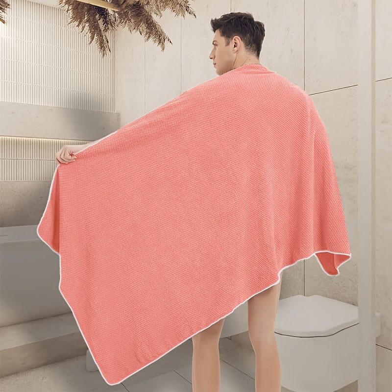 Soft microfiber towels, 88.9cm x 177.8cm, quick-dry, absorbent, lightweight. Ideal for shower, beach, pool.