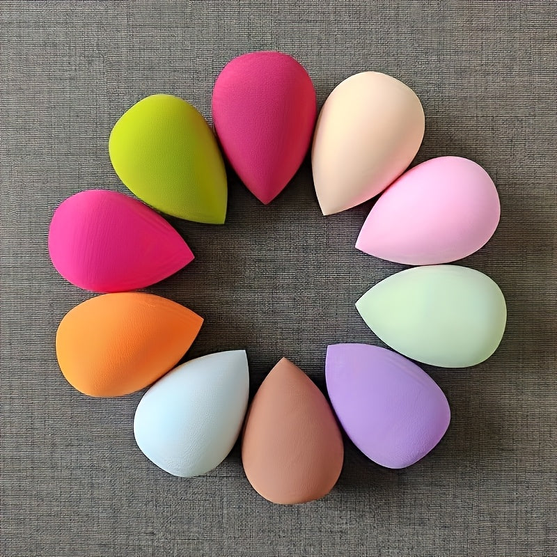 Hydrophilic PU beauty egg is a dual-use makeup sponge that is unscented and suitable for combination skin. It can be used for wet and dry foundation blending, with random color options