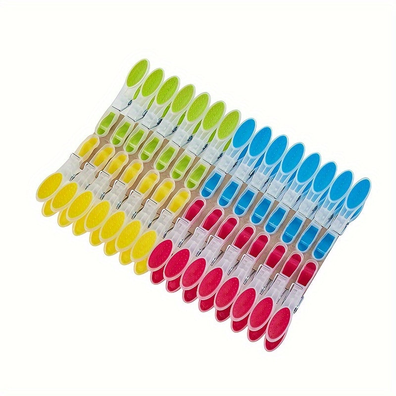 Soft TPR Plastic Clothespins Set of 30 - Ideal for Windy Conditions, Leaves No Marks on Laundry, Perfect for Home Storage and Organization of Clothes