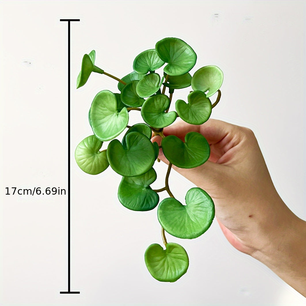 1 piece of soft rubber faux succulent plant mini leaves for home decoration.