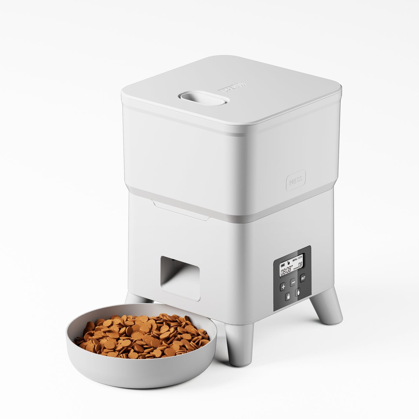 3L Smart Automatic Pet Feeder with Timer - USB & Battery Powered, Slow Feed Dispenser for Cats and Dogs, Plug Not Included