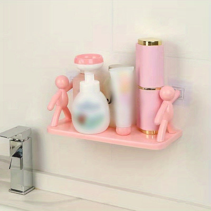 Small and Stylish Wall-Mounted Floating Shelf - Easy Installation, Ideal for Organizing Bathroom and Kitchen Supplies