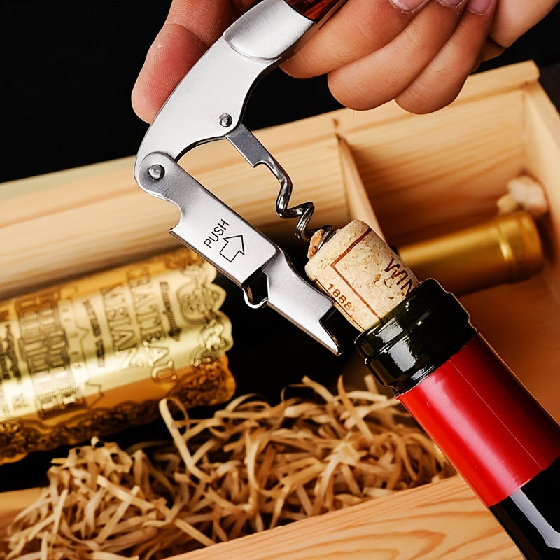 Red Wine Bottle Opener with Holster - Easy to Use and Versatile