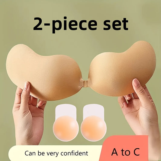 Silicone nipple covers for lift and hold, self-adhesive and invisible, perfect for lingerie and underwear.