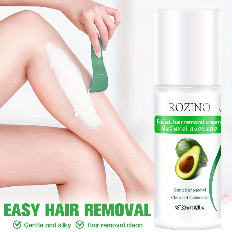 Avocado Hair Removal Cream eliminates body hair without leaving black spots.