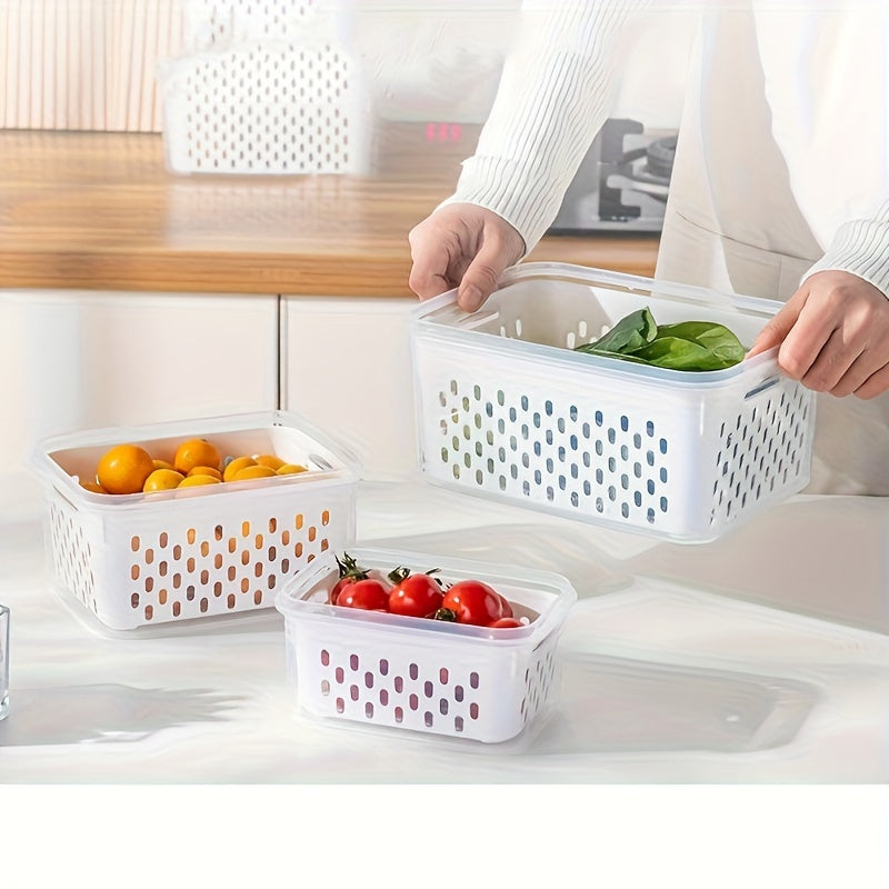 Each set includes four versatile and leak-proof storage containers that are perfect for storing a variety of foods such as meat, grains, fruits, and vegetables. These BPA-free containers feature a two-layer food seal and are reusable, making them ideal