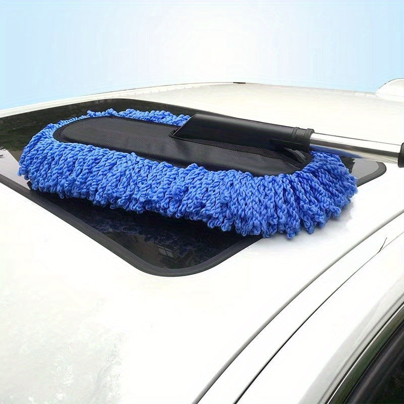 Nanofiber car wash mop with extendable design for car cleaning tasks