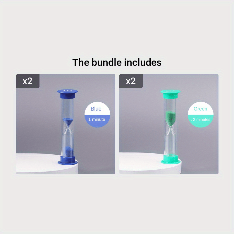 Colorful set of 1 plastic sand timers for students, ideal gift and pool accessory. Available in 3, 5, and 10-minute intervals.