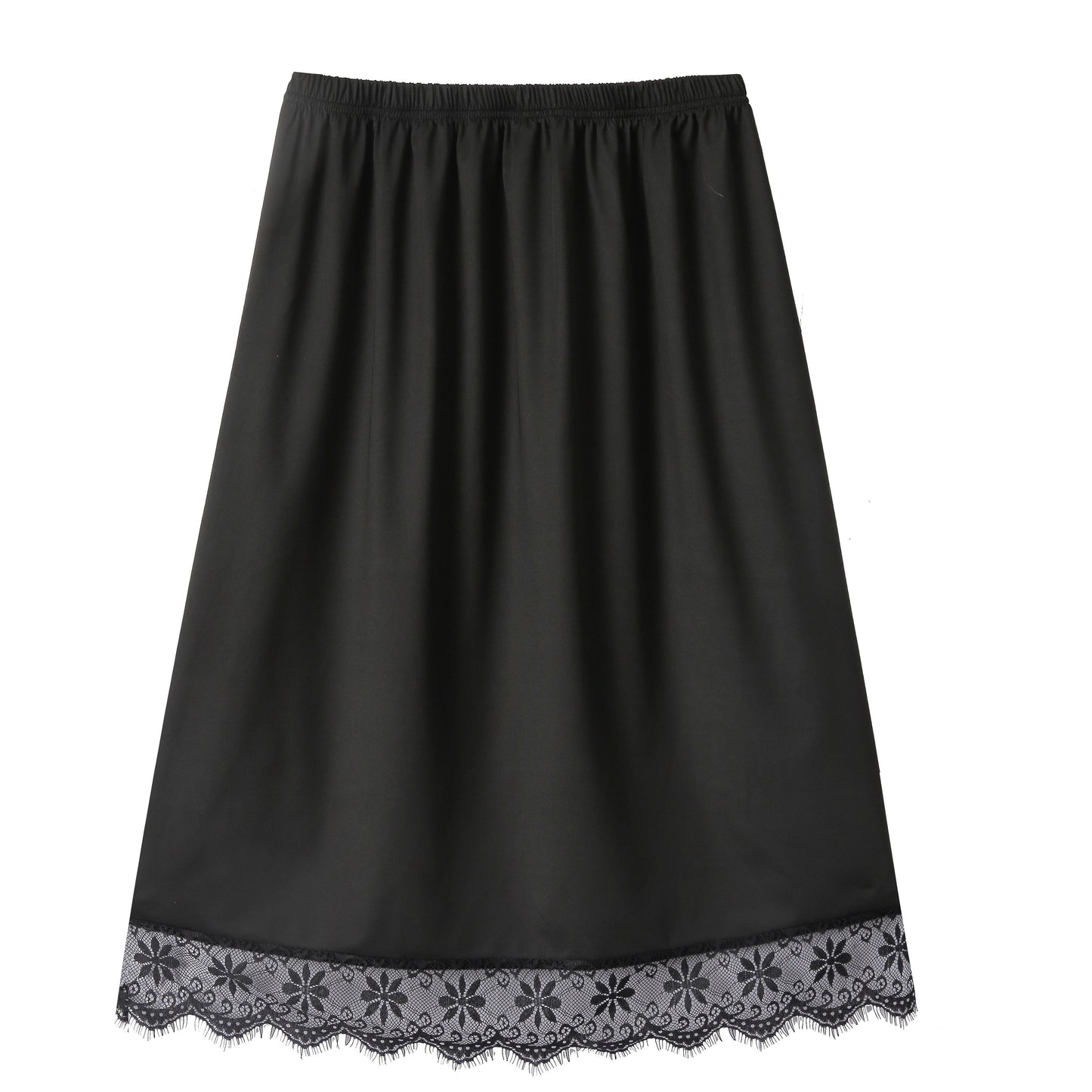 Women's half slip underskirt with anti-static feature extends skirts and dresses.