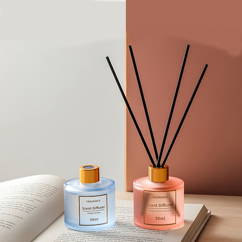 50ml flameless reed diffuser made from natural plant extracts, with a long-lasting mild fragrance, suitable for various environments.