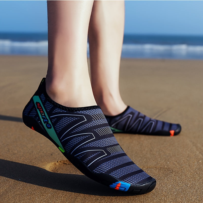 Fast drying water socks with sporty design, ideal for swim, surf, and fishing. Non-slip and breathable for women.