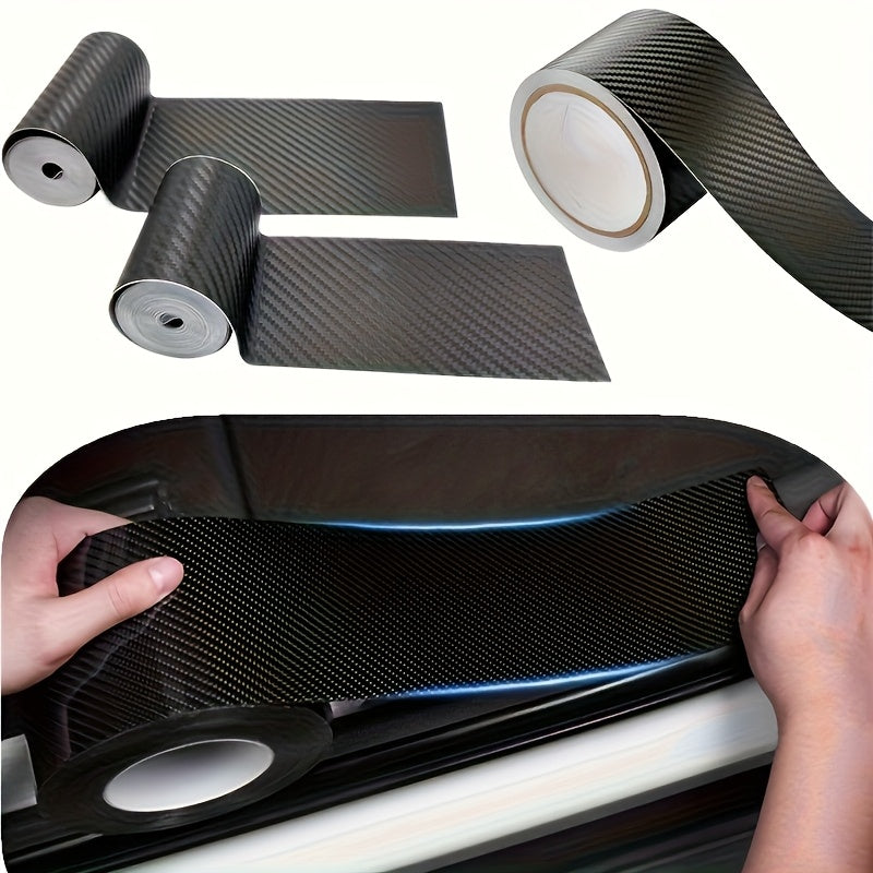 Durable PVC car door sill protector prevents scratches for stylish interior protection.