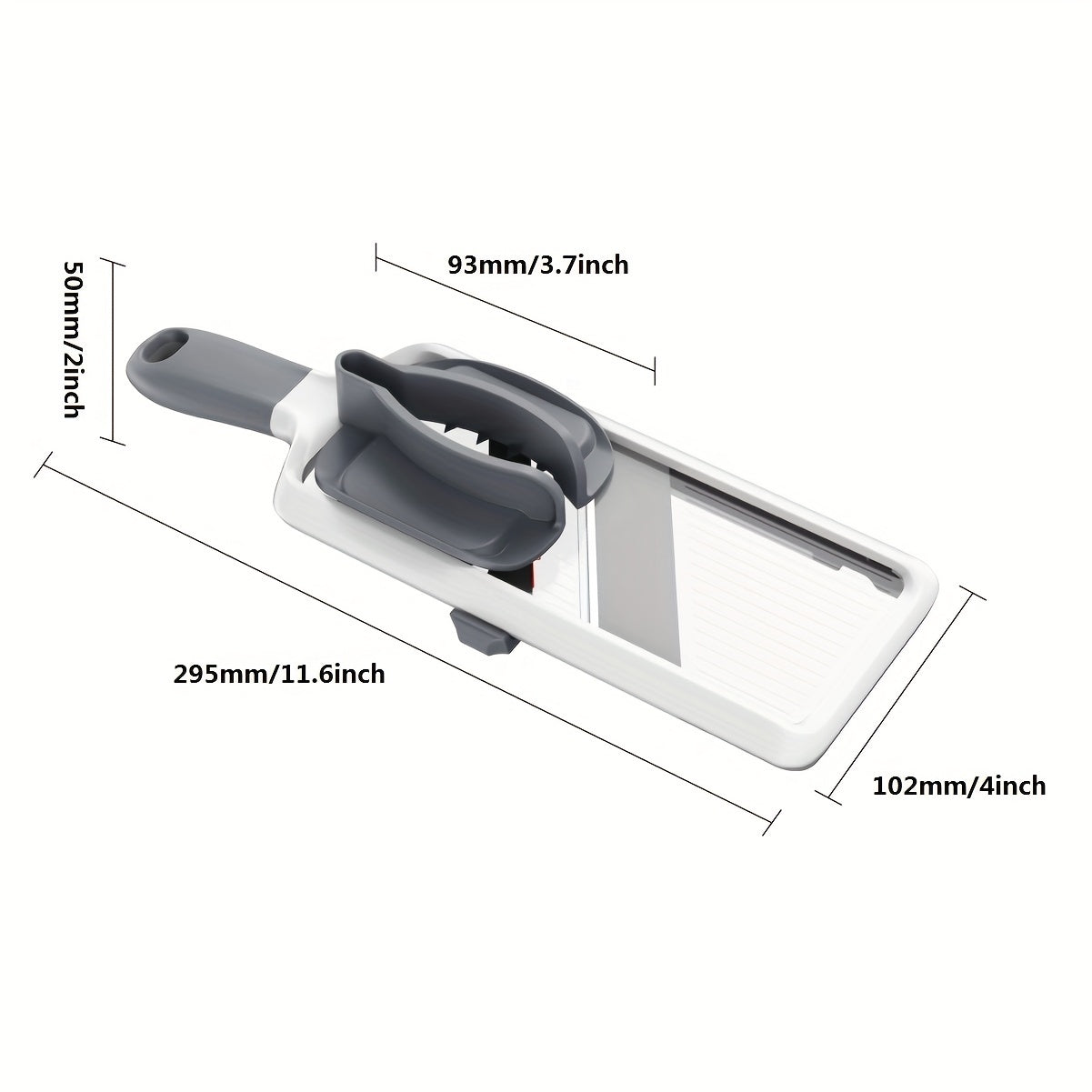 1 piece of a handheld vegetable cutter, ideal for slicing vegetables like salad, zucchini, carrots, onions, and more. The adjustable thickness cabbage shredder slicer is a must-have kitchen accessory.