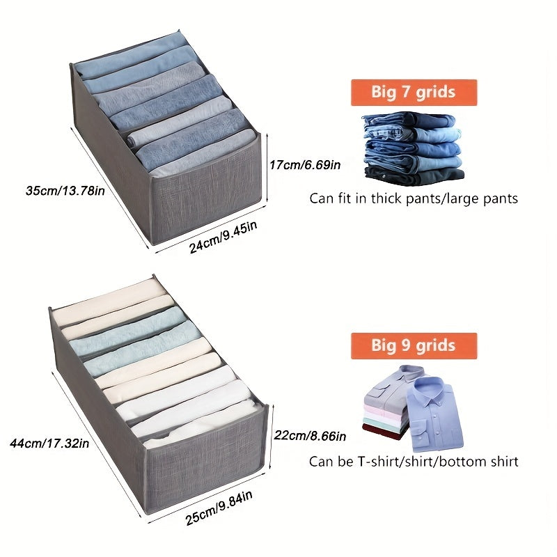 Clothing storage organizer for your bedroom closet, featuring drawer dividers for socks and underwear.