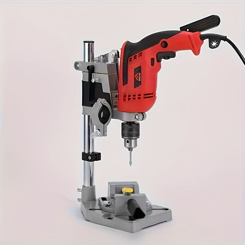 1pc Precision Mini Drill Press Stand - Industrial grade metal benchtop tool for DIY and crafts, manual operation, no electricity needed.