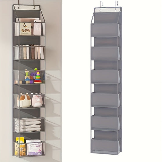 A versatile over-the-door organizer featuring clear pockets - ideal for bedrooms, closets, bathrooms, and dorm rooms.